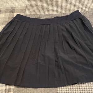 J. Jill Black Pleated Mini Skirt
